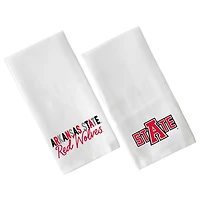 Little Birdie  Arkansas State Red Wolves Two-Pack Tea Towel Set