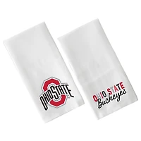Little Birdie  Ohio State Buckeyes Two-Pack Tea Towel Set