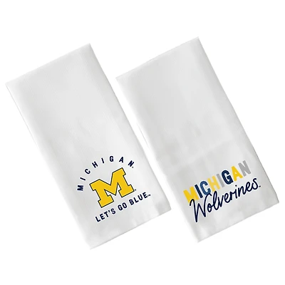 Little Birdie  Michigan Wolverines Two-Pack Tea Towel Set