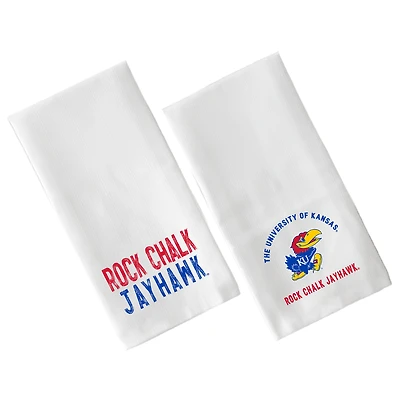 Little Birdie  Kansas Jayhawks Two-Pack Tea Towel Set