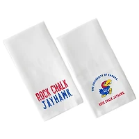 Little Birdie  Kansas Jayhawks Two-Pack Tea Towel Set