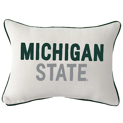 Michigan State Spartans Tones Rectangular Piped Pillow