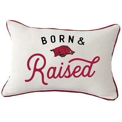 Arkansas Razorbacks  Rectangular Piped Pillow