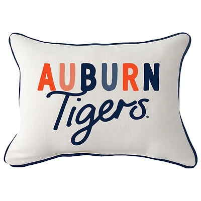 Auburn Tigers Tones Rectangular Piped Pillow