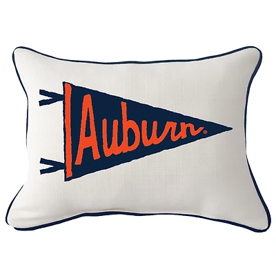 Auburn Tigers Pennant Rectangular Piped Pillow