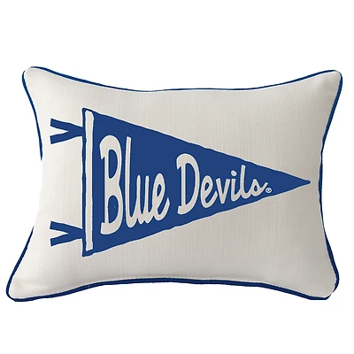 Duke Blue Devils Pennant Rectangular Piped Pillow