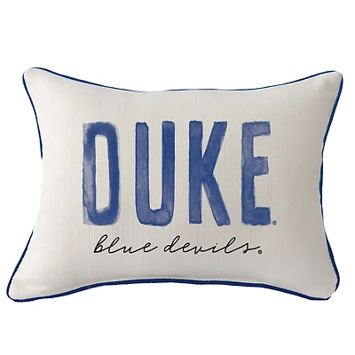 Duke Blue Devils Poster Rectangular Piped Pillow
