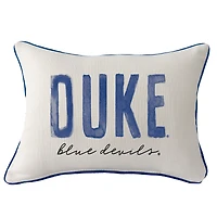 Duke Blue Devils Poster Rectangular Piped Pillow