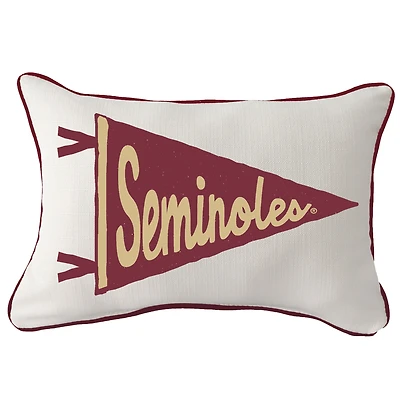 Florida State Seminoles Pennant Rectangular Piped Pillow