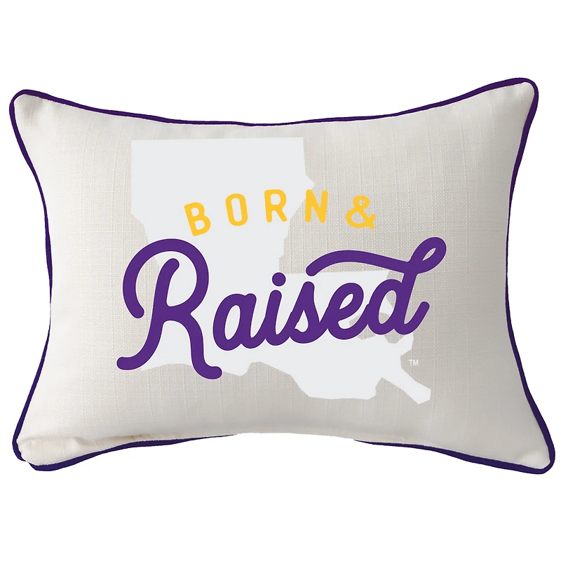 LSU Tigers  Rectangular Piped Pillow