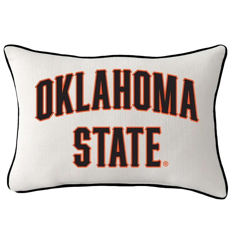 Oklahoma State Cowboys Logo Rectangular Piped Pillow