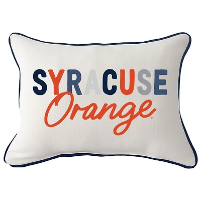 Syracuse Orange Tones Rectangular Piped Pillow