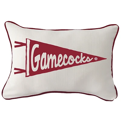 South Carolina Gamecocks Pennant Rectangular Piped Pillow