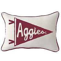 Texas A&M Aggies Pennant Rectangular Piped Pillow