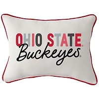 Ohio State Buckeyes Tones Rectangular Piped Pillow