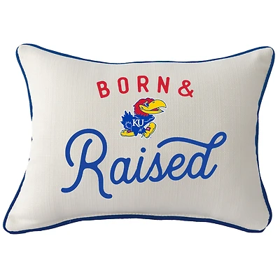 Kansas Jayhawks  Rectangular Piped Pillow