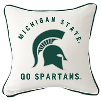 Michigan State Spartans Arched Square Piped Pillow