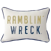 Georgia Tech Yellow Jackets Poster Rectangular Piped Pillow