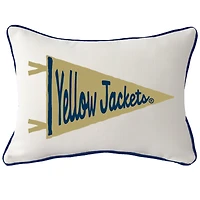 Georgia Tech Yellow Jackets Pennant Rectangular Piped Pillow