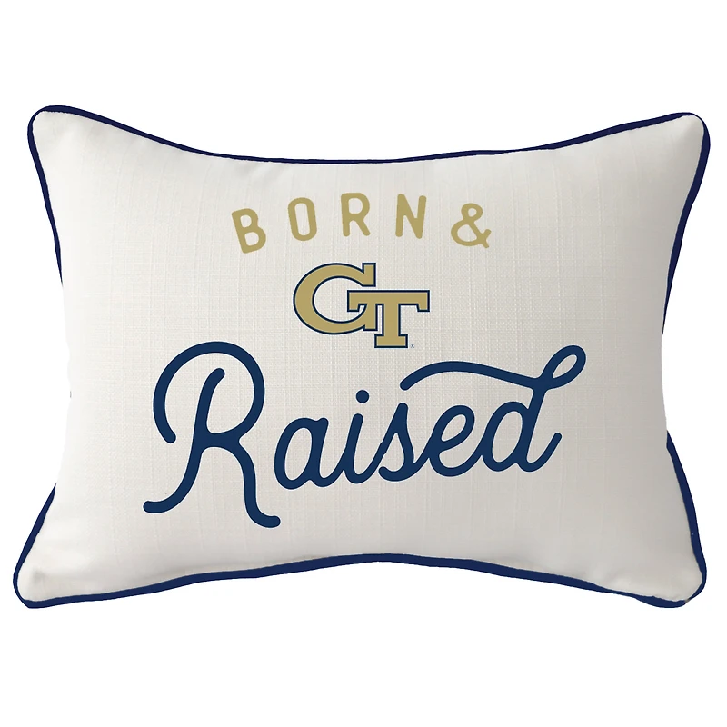 Georgia Tech Yellow Jackets  Rectangular Piped Pillow