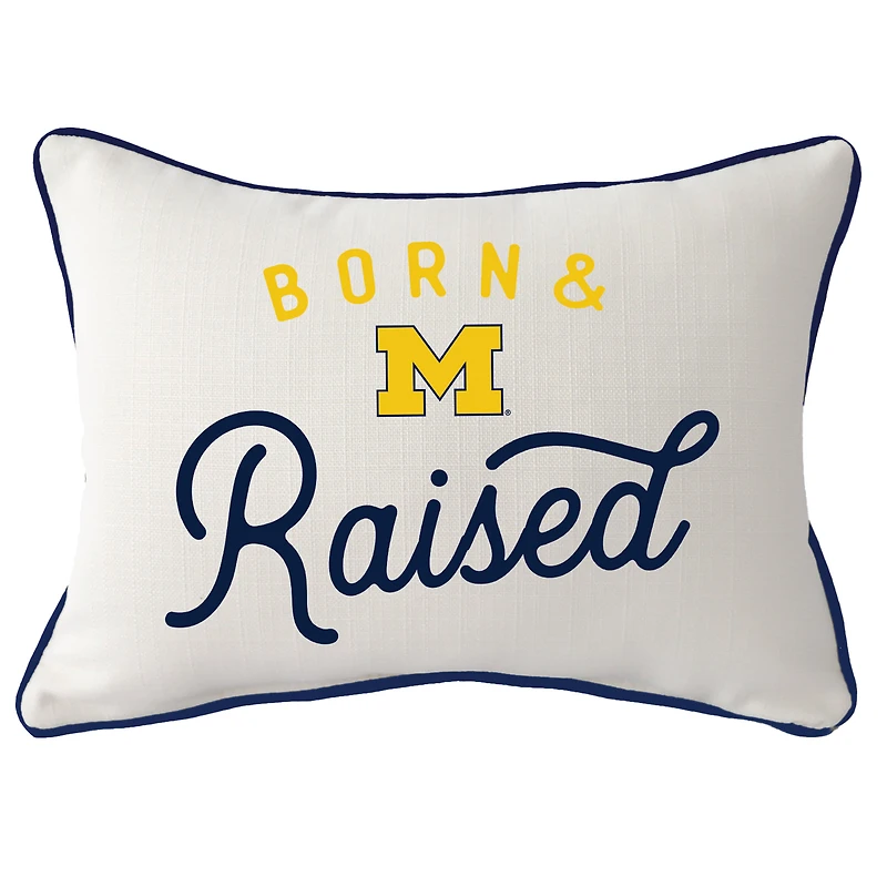 Michigan Wolverines  Rectangular Piped Pillow