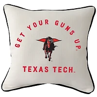 Texas Tech Red Raiders Arched Square Piped Pillow