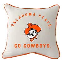Oklahoma State Cowboys Arched Square Piped Pillow