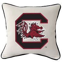 South Carolina Gamecocks Logo Square Piped Pillow