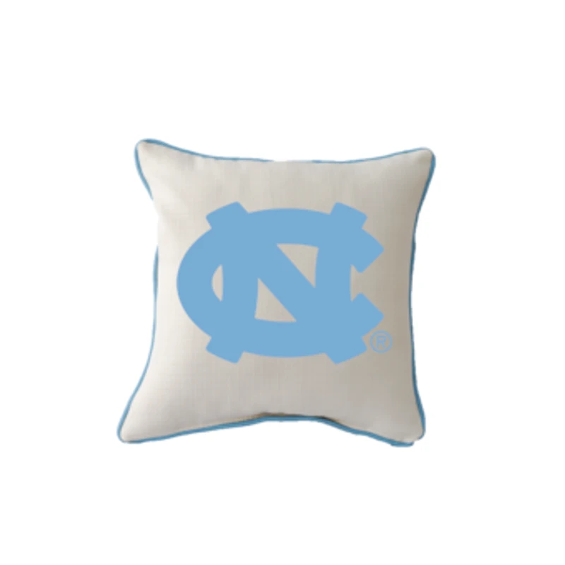North Carolina Tar Heels  17" x 17" Square Piped Pillow