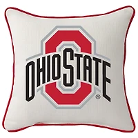 Ohio State Buckeyes Logo Square Piped Pillow