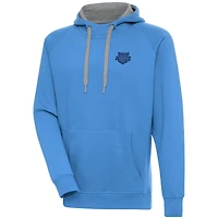 Men's Antigua  Powder Blue USA Swimming Victory Pullover Hoodie
