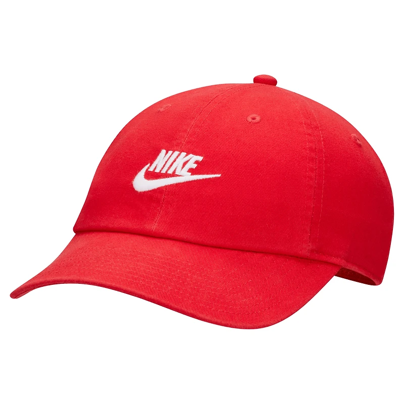 Unisex Nike Red Futura Wash Club Adjustable Hat