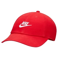 Unisex Nike Red Futura Wash Club Adjustable Hat