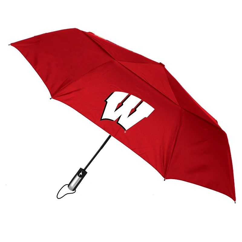 Wisconsin Badgers 48" Vented Wind Flow Dynamo Folding Umbrella