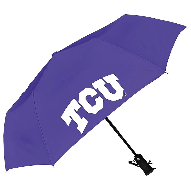 TCU Horned Frogs 42" Flashlight Handle Auto Open Umbrella