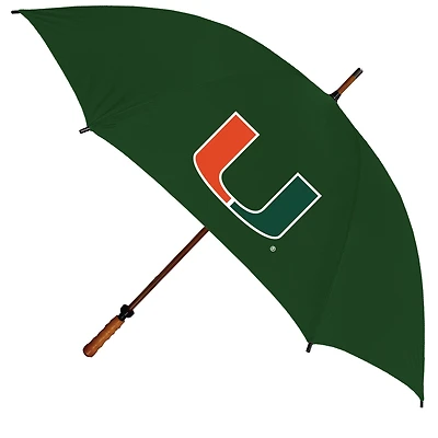 Miami Hurricanes 62" Eagle Sporty Wood Shaft Golf Umbrella
