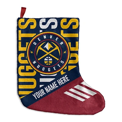 Chad & Jake Denver Nuggets Personalized Holiday Stocking