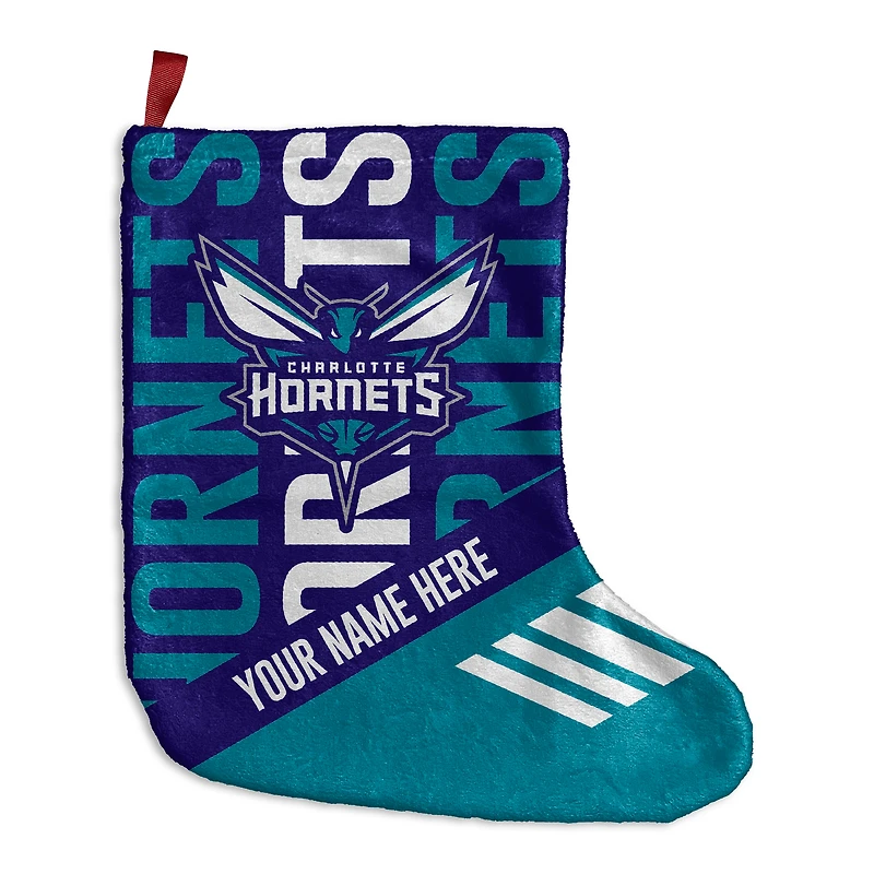 Chad & Jake Charlotte Hornets Personalized Holiday Stocking