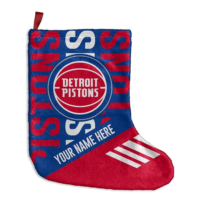 Chad & Jake Detroit Pistons Personalized Holiday Stocking