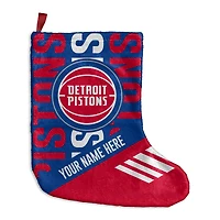Chad & Jake Detroit Pistons Personalized Holiday Stocking