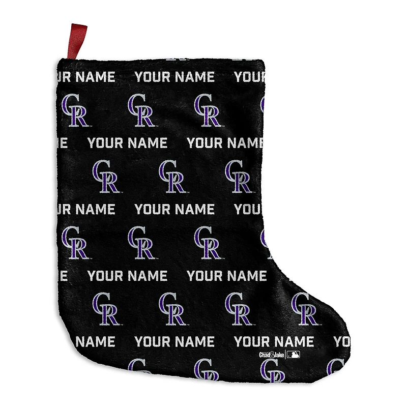 Chad & Jake  Colorado Rockies Personalized Holiday Stocking
