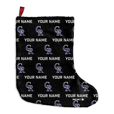 Chad & Jake  Colorado Rockies Personalized Holiday Stocking
