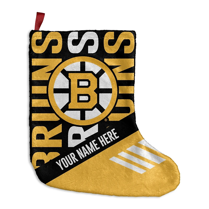 Chad & Jake Boston Bruins Personalized Holiday Stocking