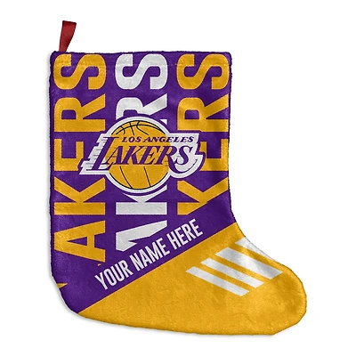 Chad & Jake Los Angeles Lakers Personalized Holiday Stocking