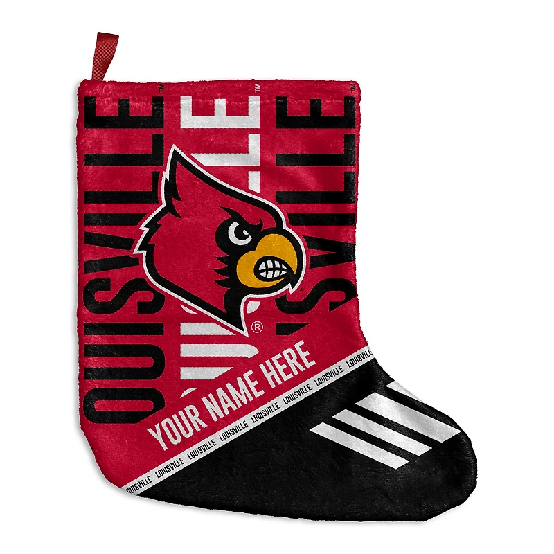 Chad & Jake Louisville Cardinals Personalized Holiday Stocking