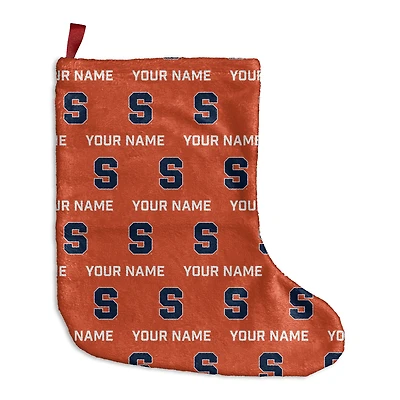 Chad & Jake Syracuse Orange Personalized Holiday Stocking