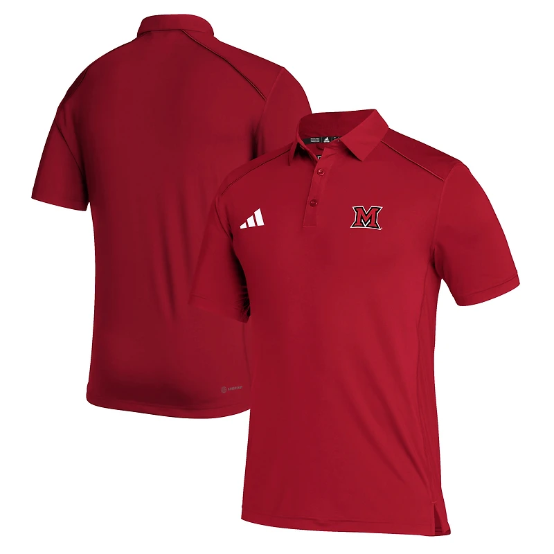Men's adidas Red Miami University RedHawks Performance Classic Polo
