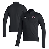 Men's adidas Black Mississippi State Bulldogs Entrada 22 Training Quarter-Zip Pullover Top