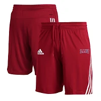 Men's adidas  Crimson Loyola Marymount Lions Three-Stripe Knit Shorts