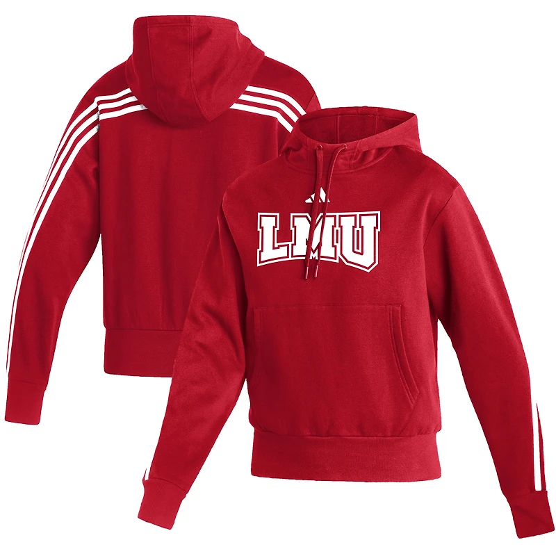 Women's adidas  Crimson Loyola Marymount Lions Fashion Pullover Hoodie